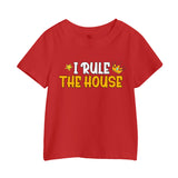 I Rule The House Kids Printed T-Shirt