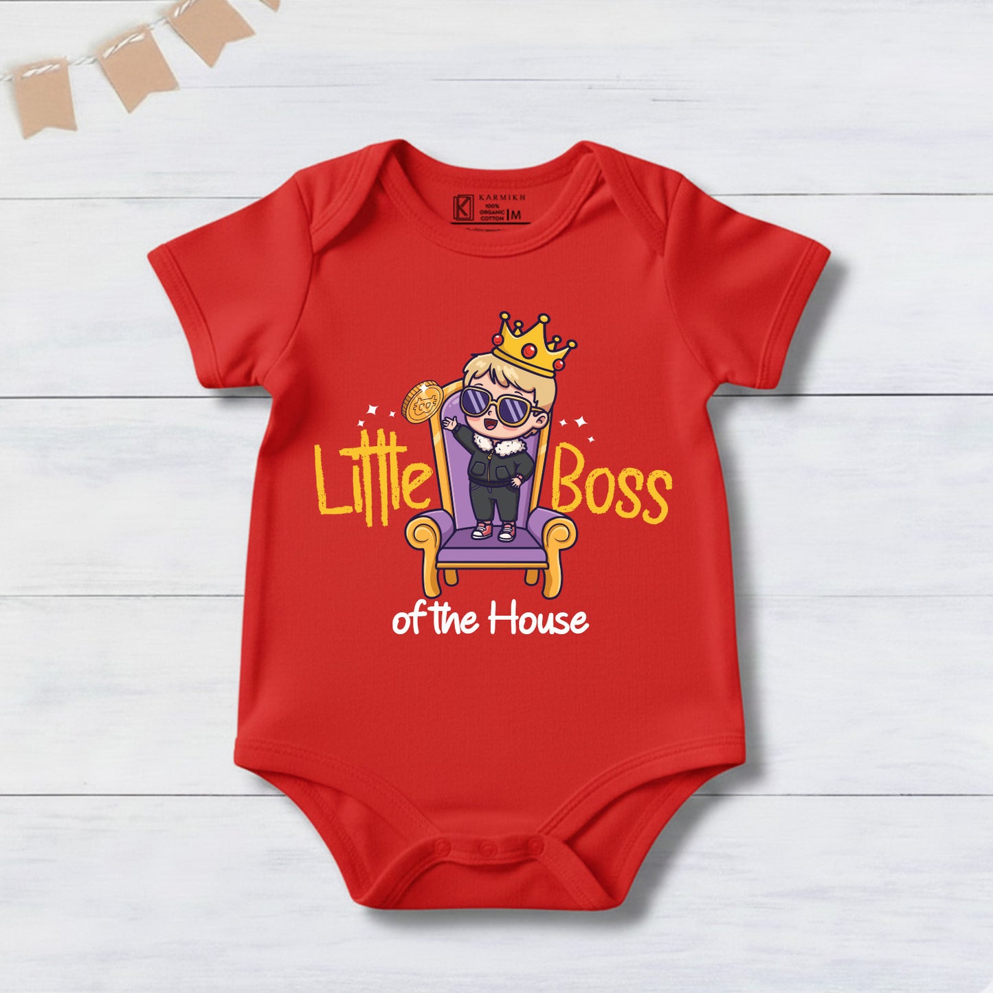 New Born & Baby Clothing | Little Boss Of The House_03 | Soft Cotton