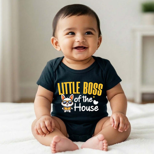 New Born & Baby Clothing | Little Boss Of The House_02 | Soft Cotton