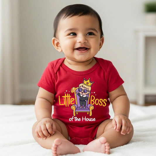 New Born & Baby Clothing | Little Boss Of The House_03 | Soft Cotton