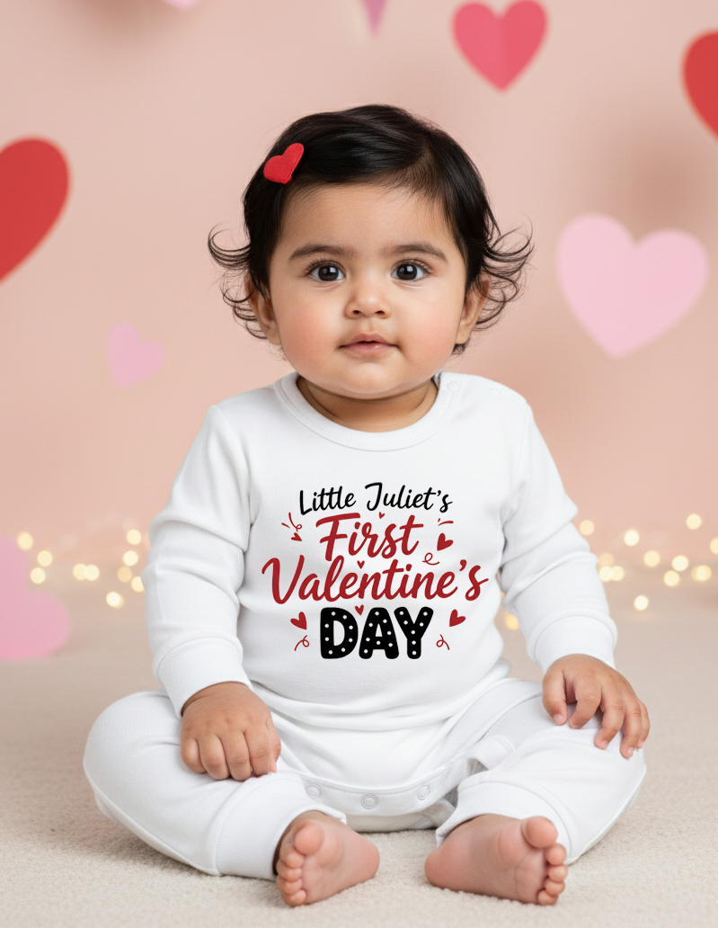 New Born & Baby Clothing | Baby’s First Valentine Outfit – Little Juliet's First Valentine's Day  | Soft Cotton