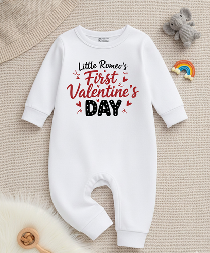 New Born & Baby Clothing | Baby’s First Valentine Outfit – Little Romeo's First Valentine's Day  | Soft Cotton