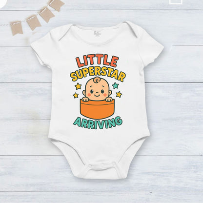 Little Super Star Arriving  _ White Onesie