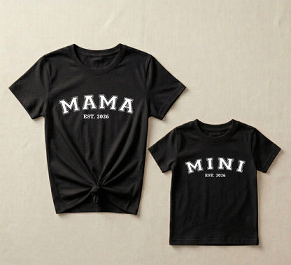 Mama & Mini Black T-shirt Combo