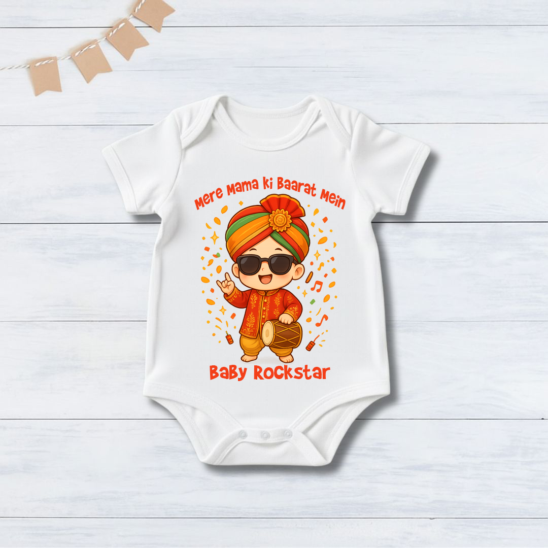 Meri Mama Ki Baarat Mein Baby Boy RockStar _ White Oneises