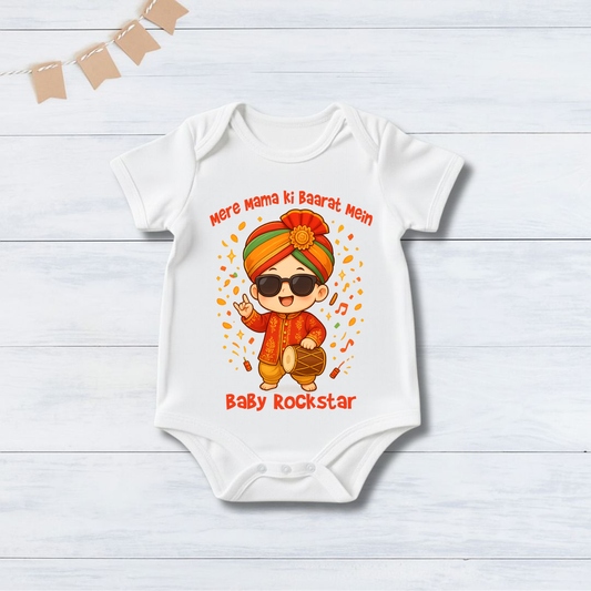 Meri Mama Ki Baarat Mein Baby Boy RockStar _ White Oneises