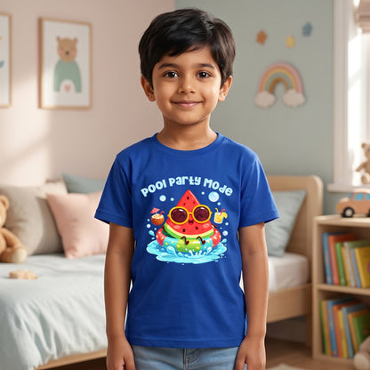 Pool Party Mode Printed Kid's T-Shirt