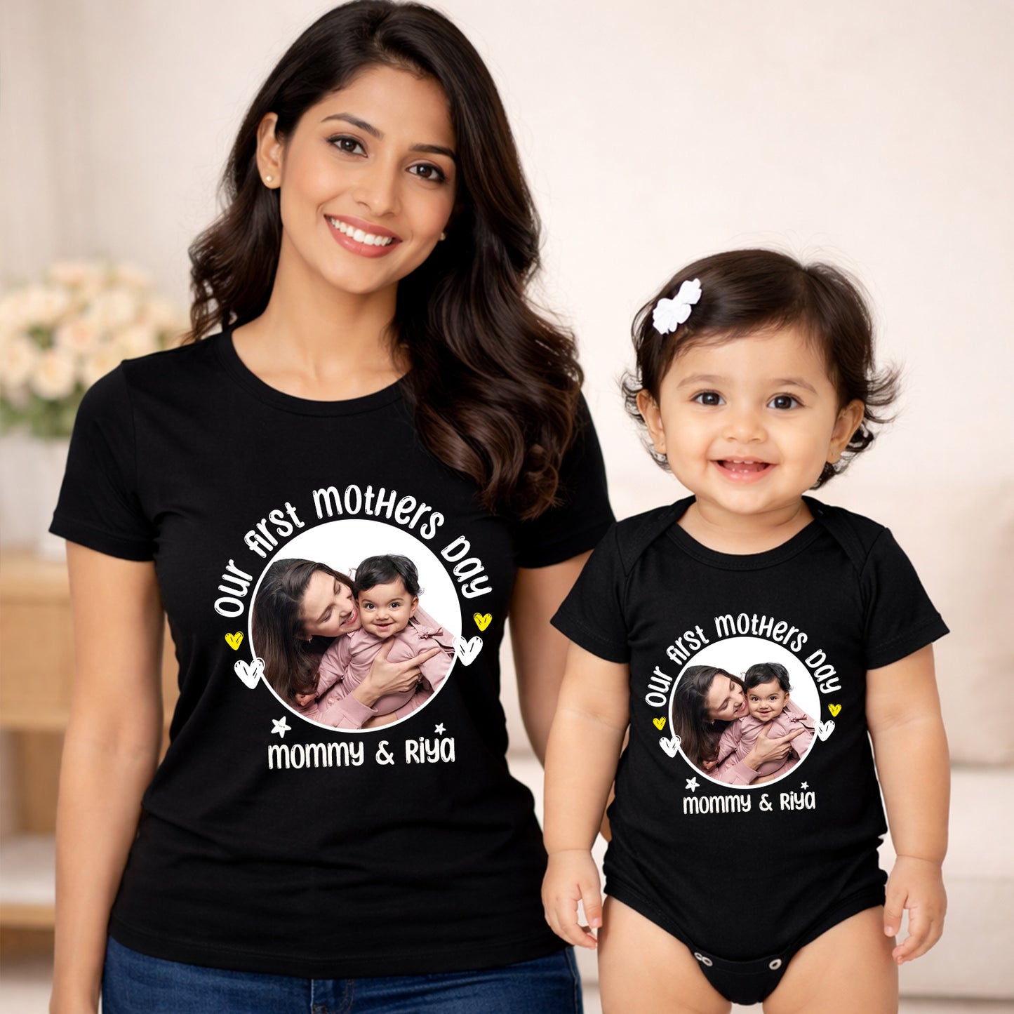 First Mother's Day With Customized Baby Name Along With The Customized Image