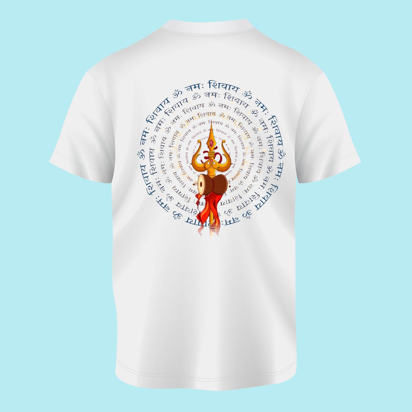 Om Namah Shivay White Regular Fit T-shirt