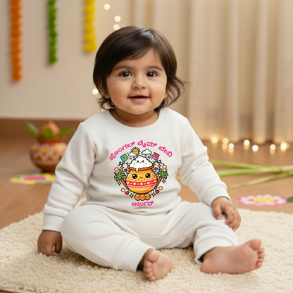 baby first Sankranti dress cotton romper