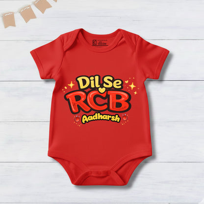New Born & Baby Clothing | Dil Se RCB With Customized Baby Name | Soft Cotton