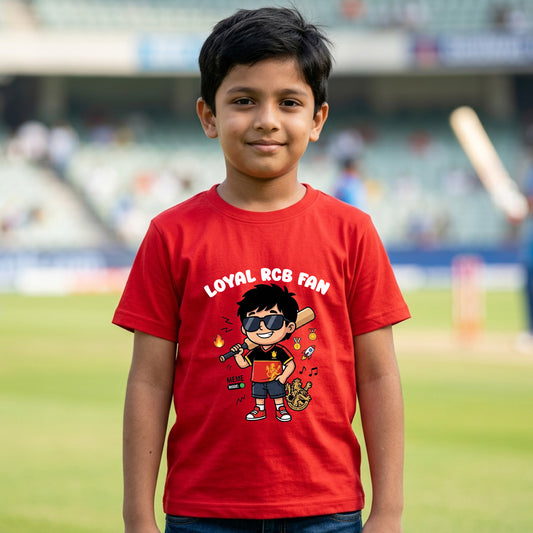 New Born & Baby Clothing | Loyal RCB Fan | Soft Cotton T-shirt