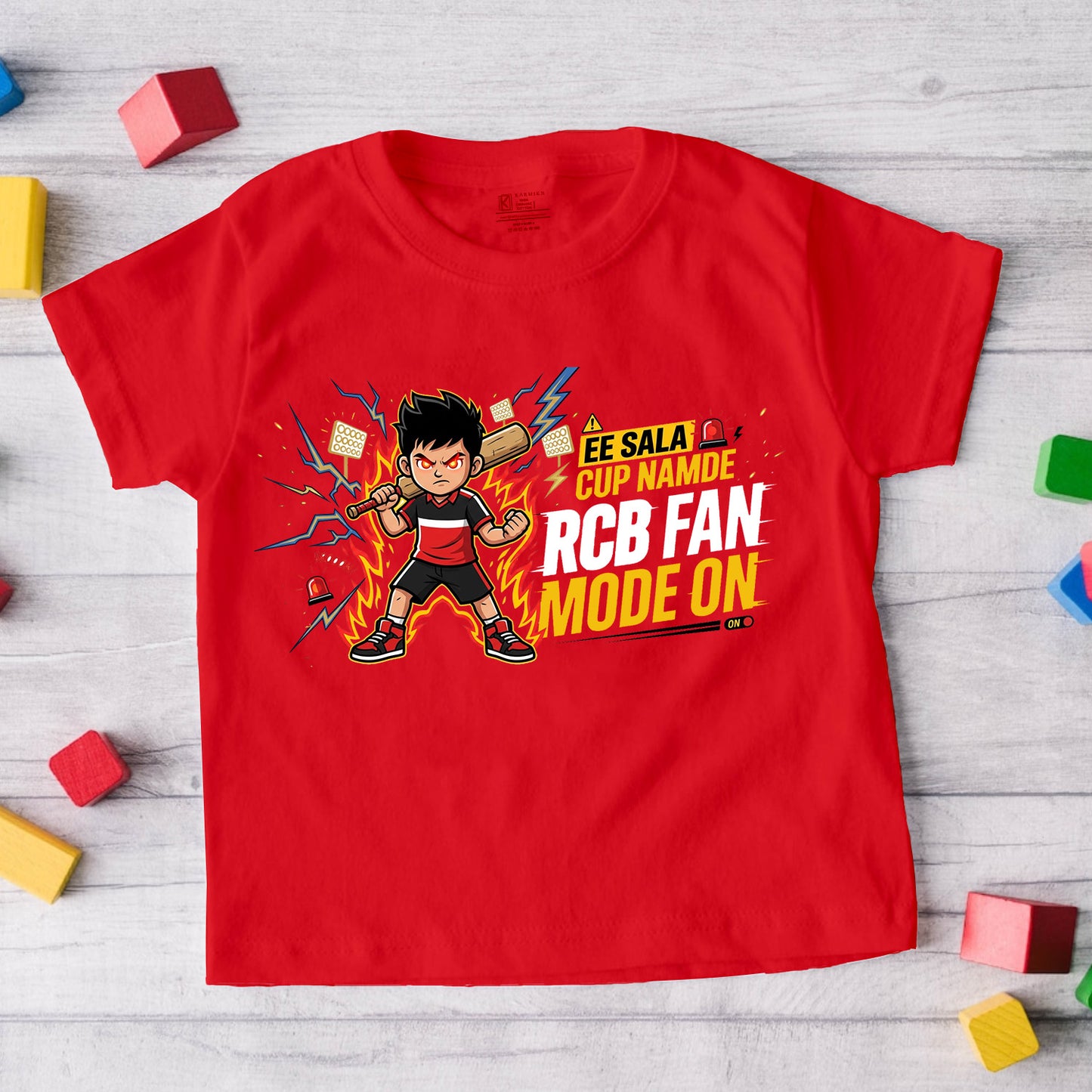 New Born & Baby Clothing | Ee Sala Cup Namde RCB Fan Mode On | Soft Cotton T-shirt