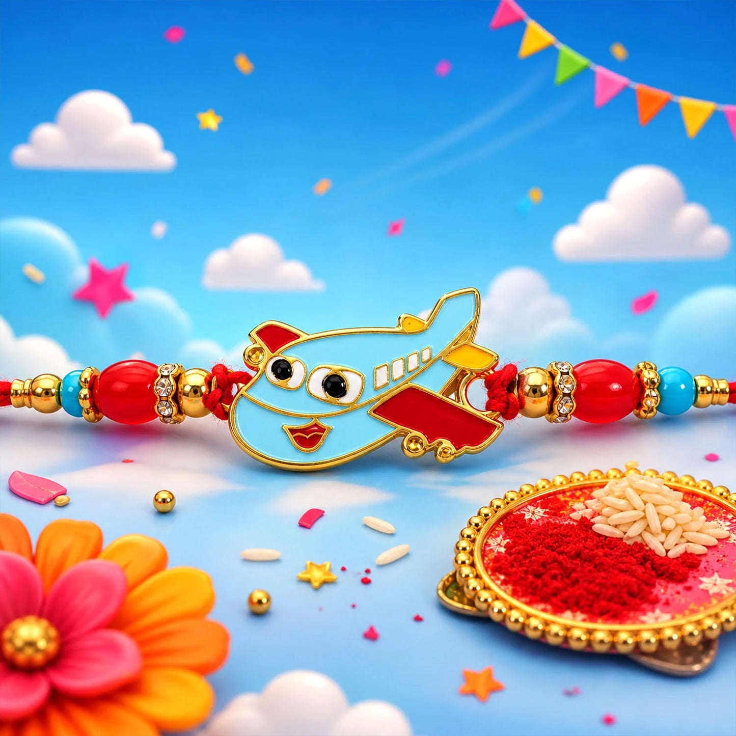 Airplane Adventure Kids Rakhi