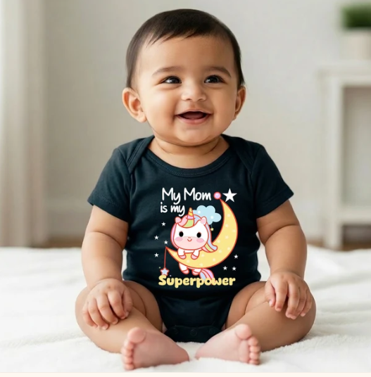New Born & Baby Clothing |Mom + Dad + Me – 3-Piece Baby Bodysuit Combo | Soft Cotton