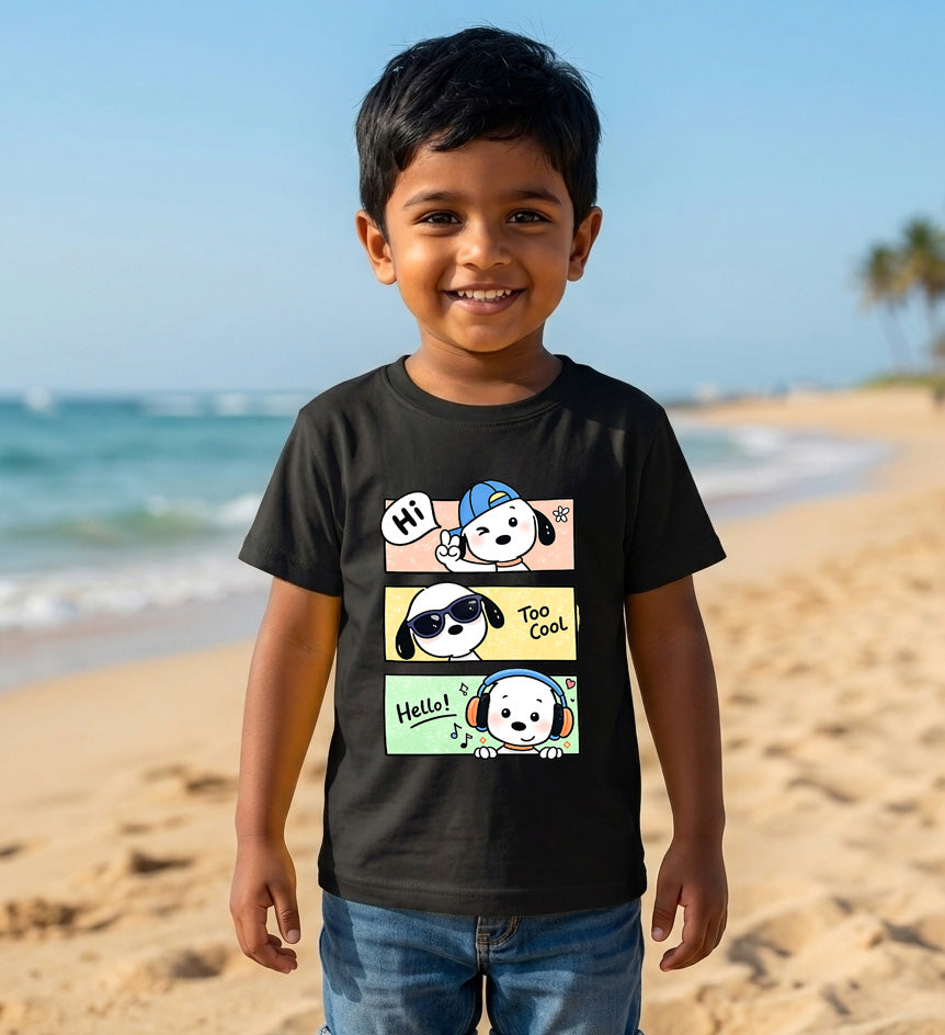 Snoppy ....! Printed Kid's T-Shirt