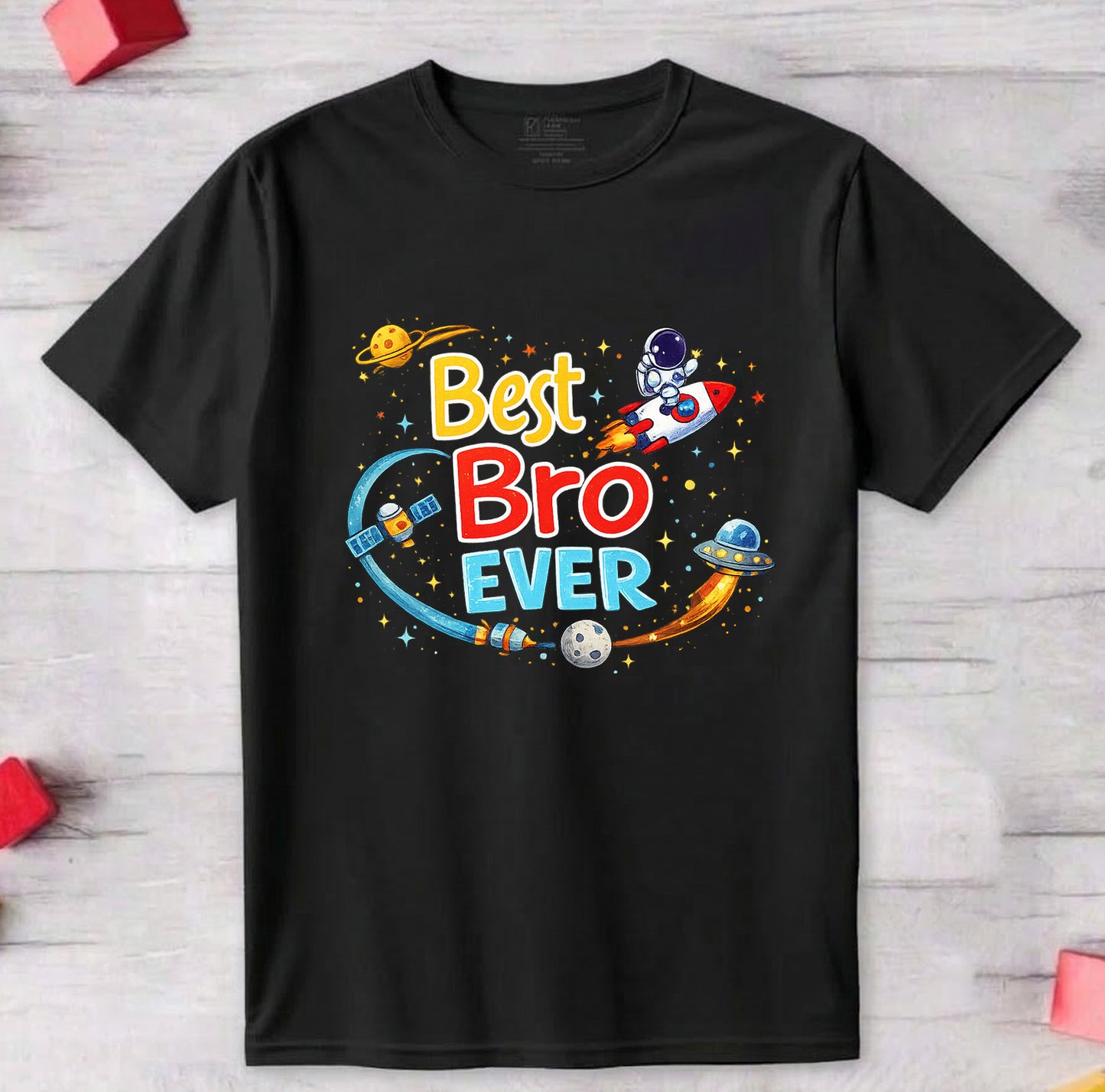 Siblings Black T-shirt Rakhi Gift Hamper