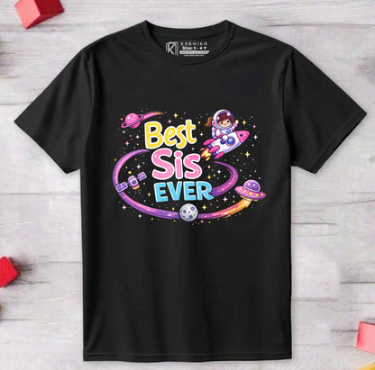 Siblings Black T-shirt Rakhi Gift Hamper