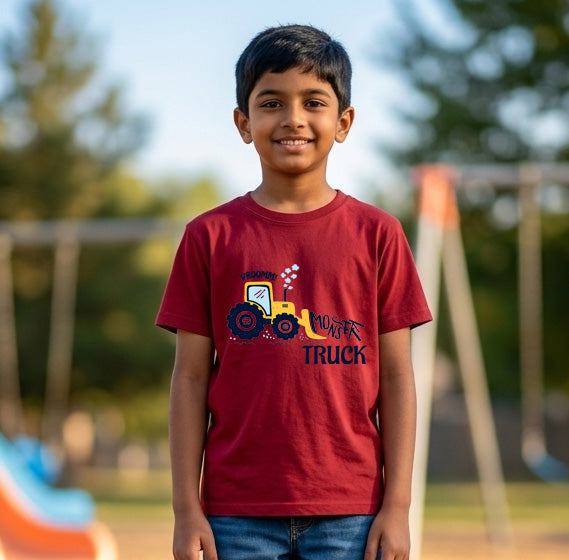 Vroom Monster Truck Kid's T-Shirt