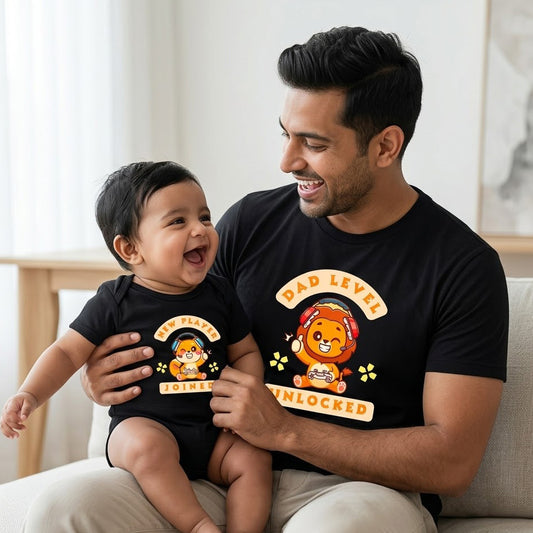 New Born & Baby Clothing | Dad level unlocked and new player joined Black Combo | Soft T-shirt