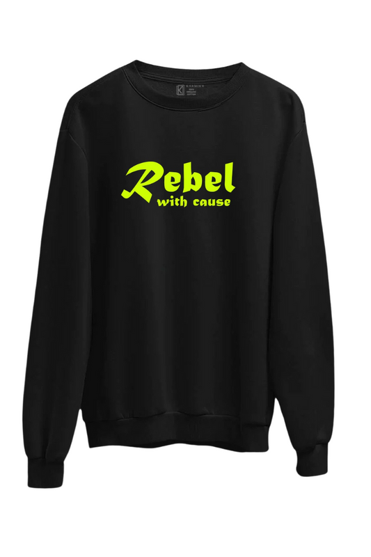 Rebel Unisex Black Sweatshirt