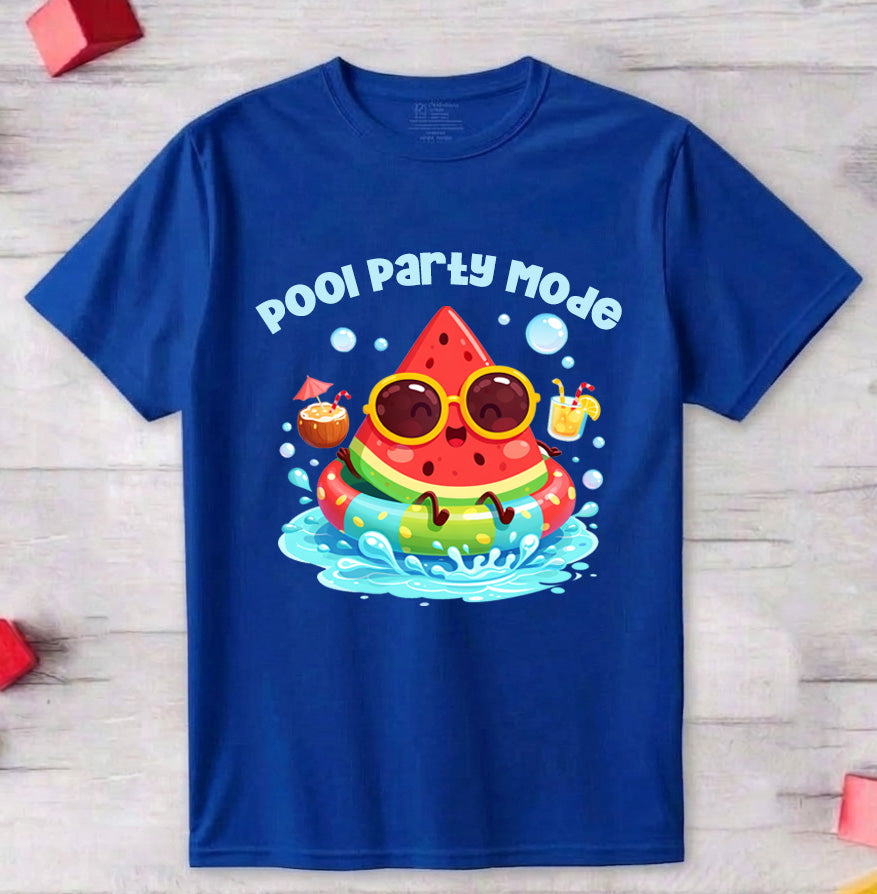 Pool Party Mode Printed Kid's T-Shirt