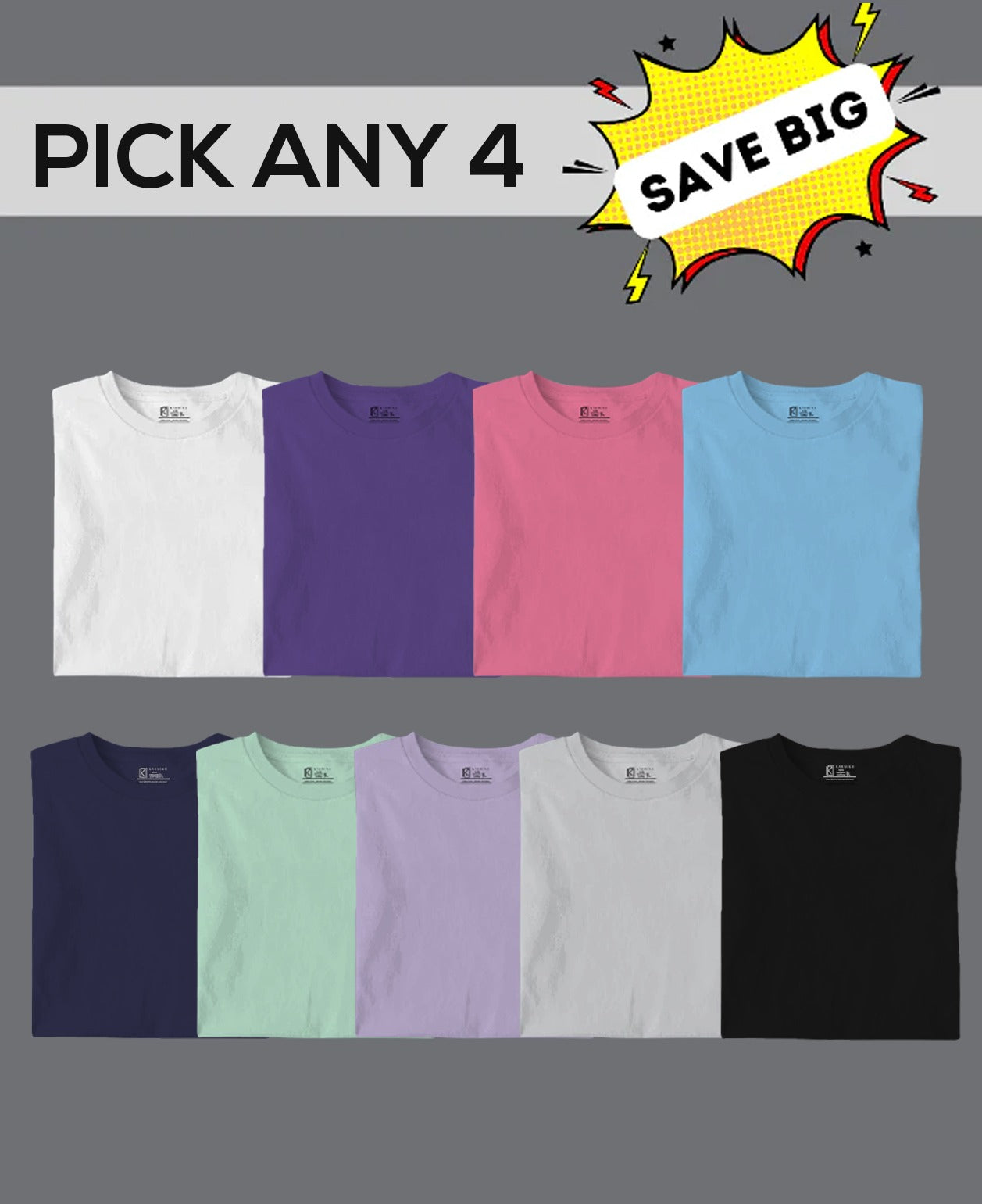 Women Cotton T-Shirt - Pack Of 4