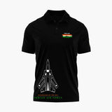 Black Polo Indian Airforce Guardians Of The Sky _T-shirt