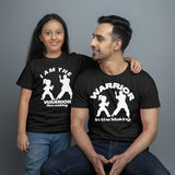 New Born & Baby Clothing | Warrior In The Making, I Am The Warrior He's Making Father daughter Twinning Sets T-shirt | Soft Cotton