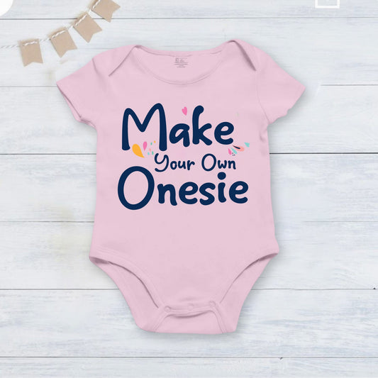 Make Your Own Fully Customized Infant Romper_ Pink Onesie