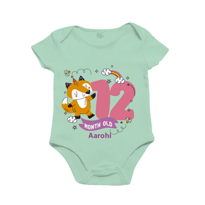 Infant monthly birthday onesie