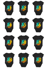 Infant monthly birthday Growing Up in Style Onesie