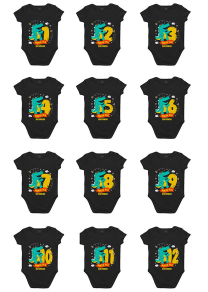 Infant monthly birthday Growing Up in Style Onesie