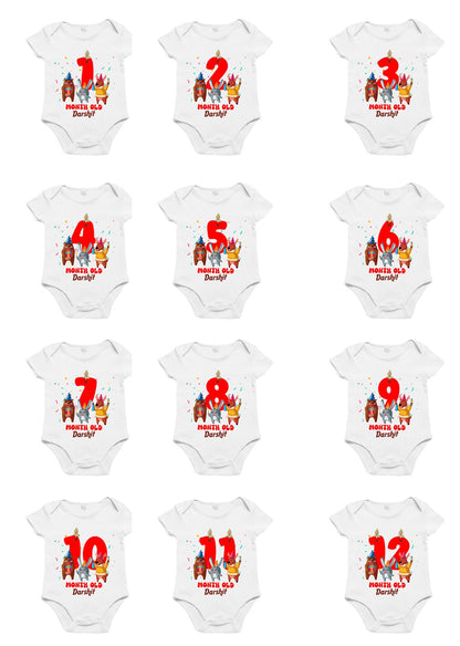 Infant monthly Birthday Bliss Onesie