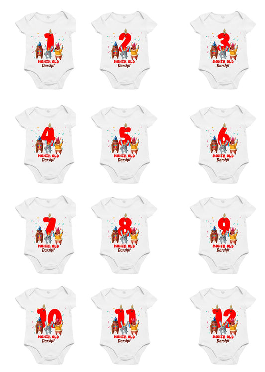Infant monthly Birthday Bliss Onesie