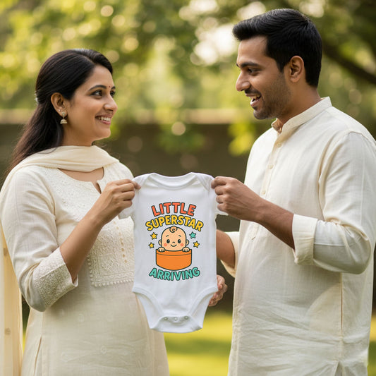 Little Super Star Arriving  _ White Onesie