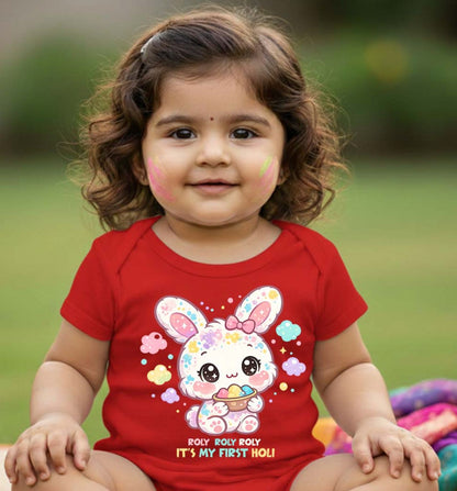 New Born & Baby Clothing | Roly Roly Roly It's My First Holi | Soft Cotton