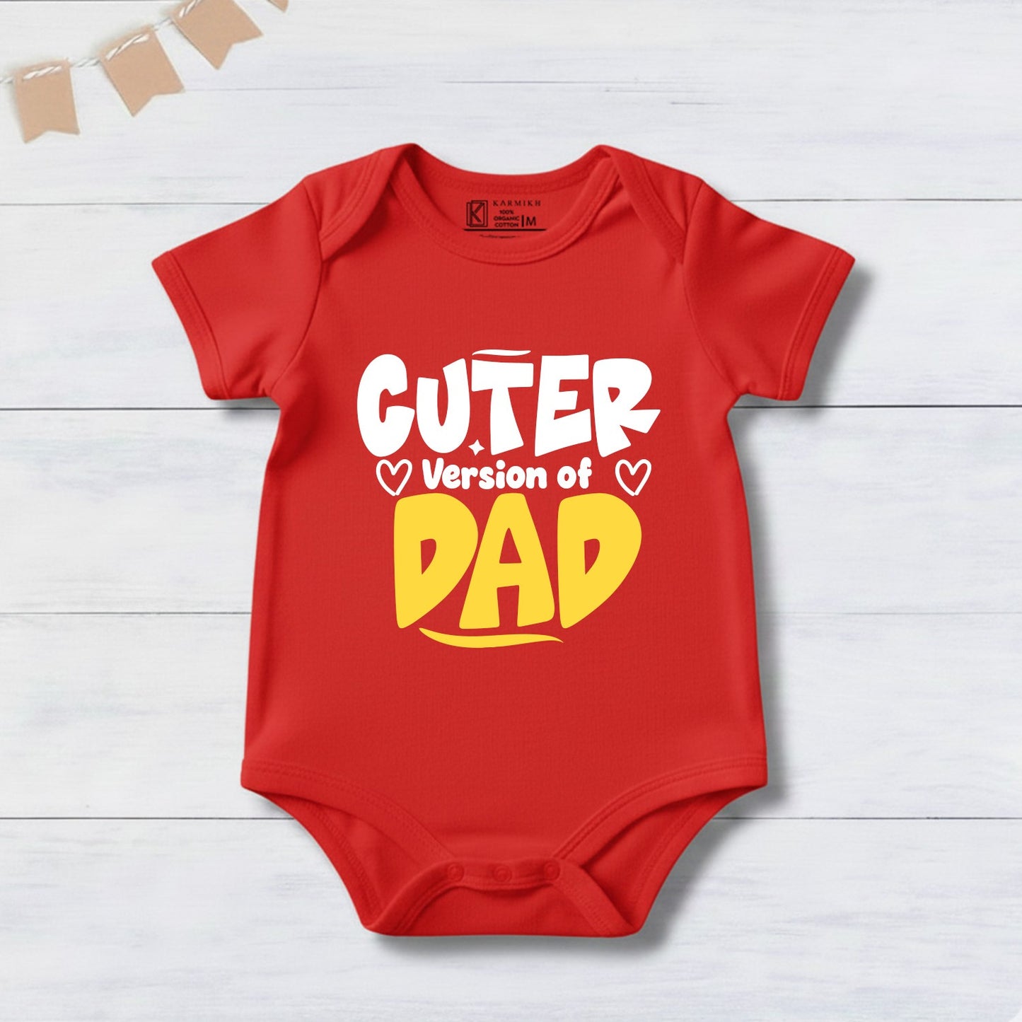 New Born & Baby Clothing | Cuter Version Of Dad Red Dress | Soft Cotton
