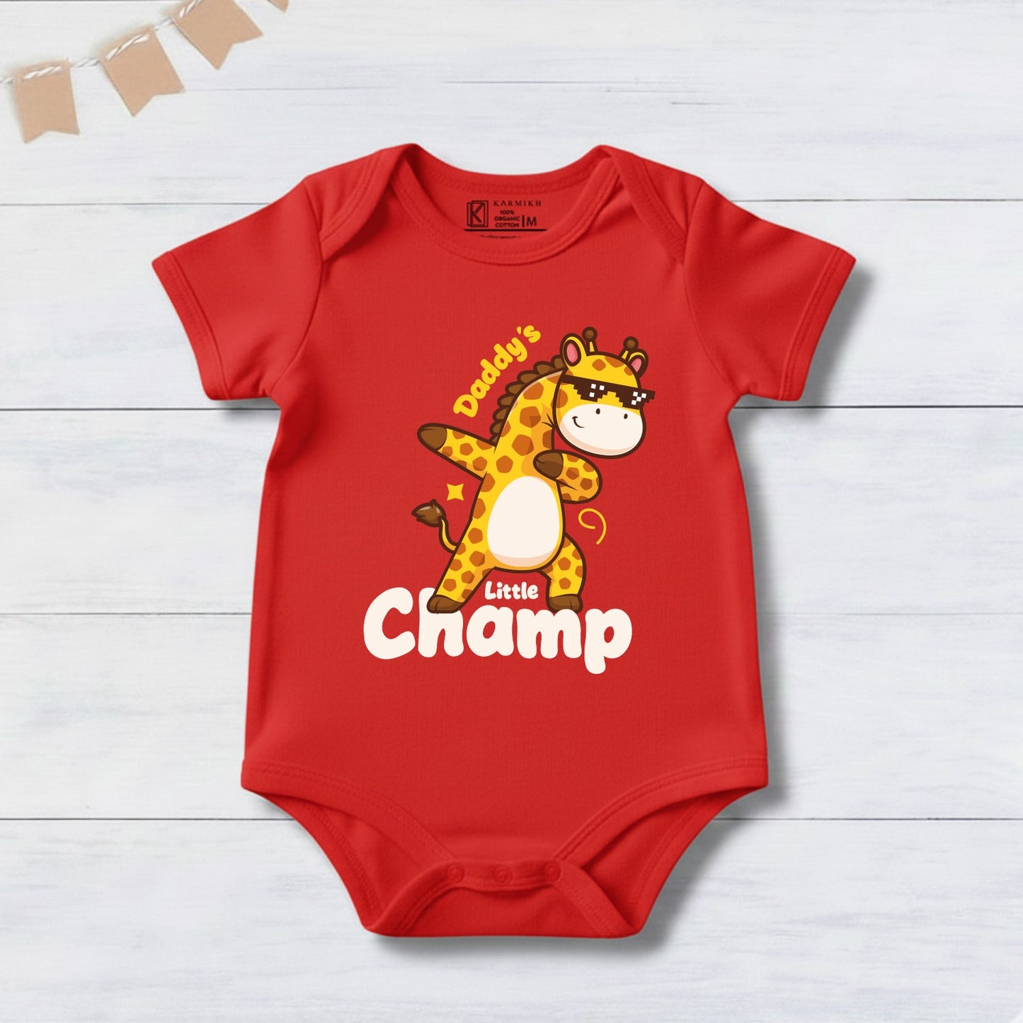 New Born & Baby Clothing | Daddy's Little Champ | Soft Cotton