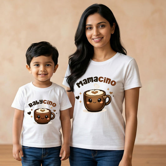New Born & Baby Clothing | BabyCino & Mamacino | Soft Cotton Combo T-shirt