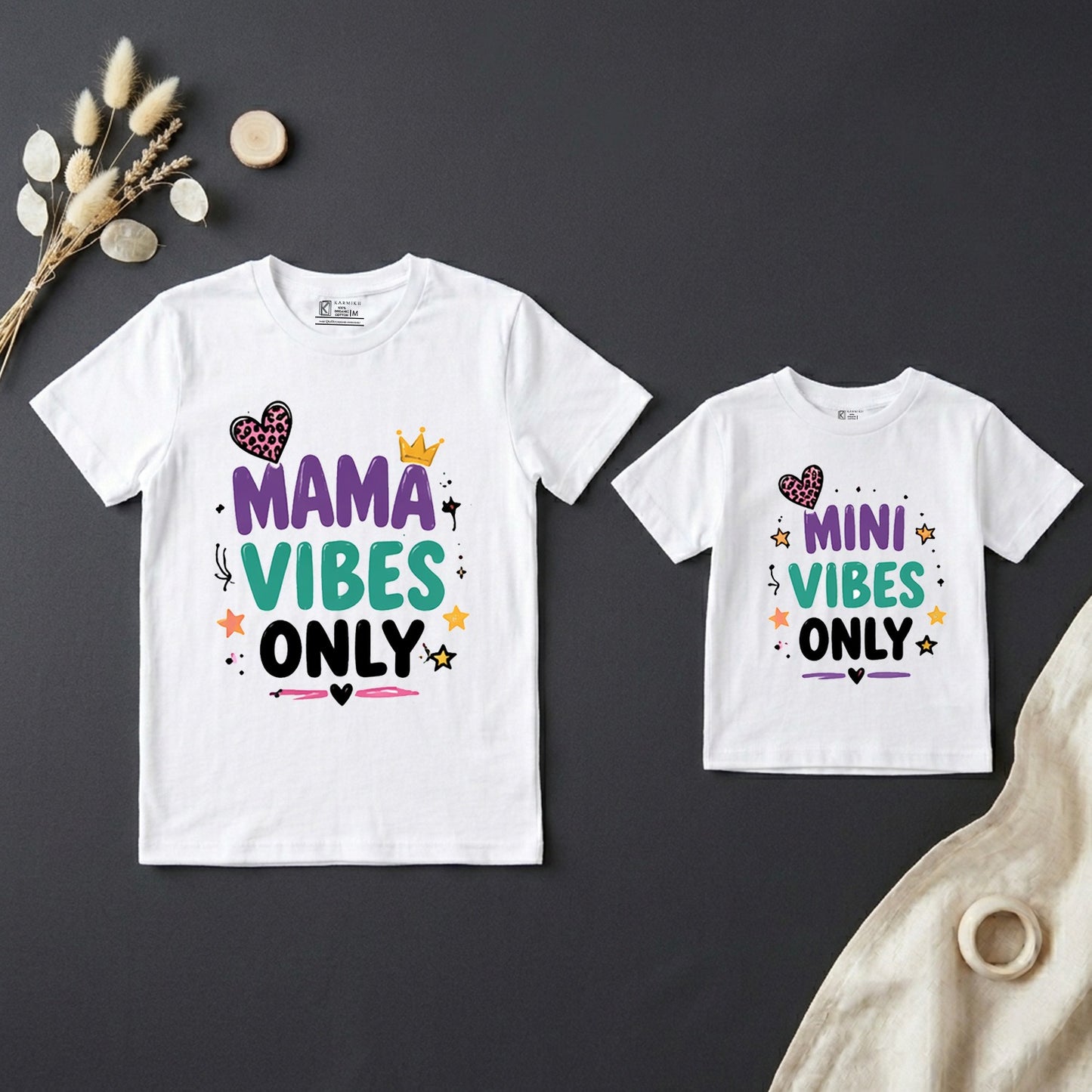 New Born & Baby Clothing | Mama's Vibes  & Mini Vibes | Soft Cotton Combo T-shirt