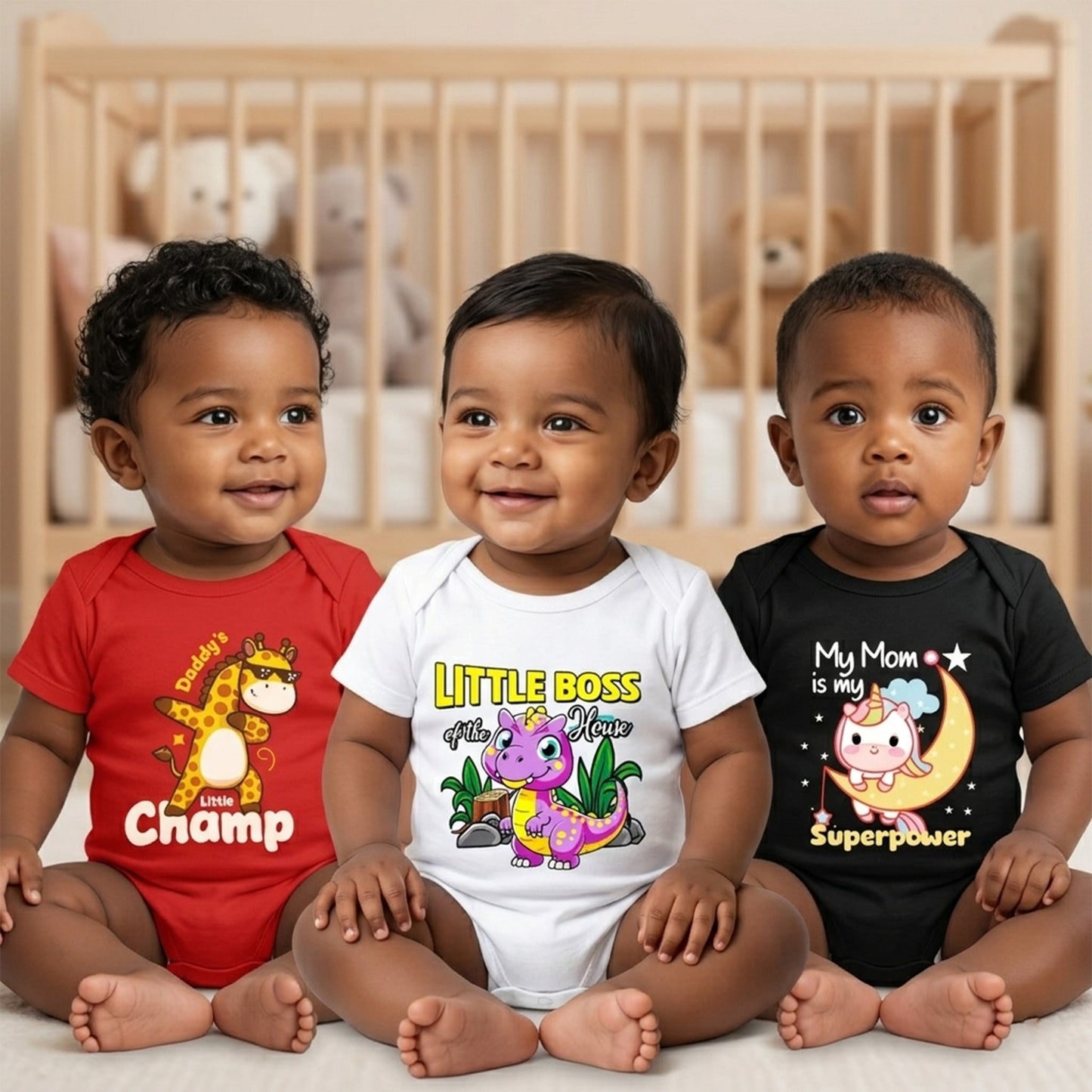 New Born & Baby Clothing | Soft Cotton Graphic 3 Pack Bodysuits | Soft Cotton
