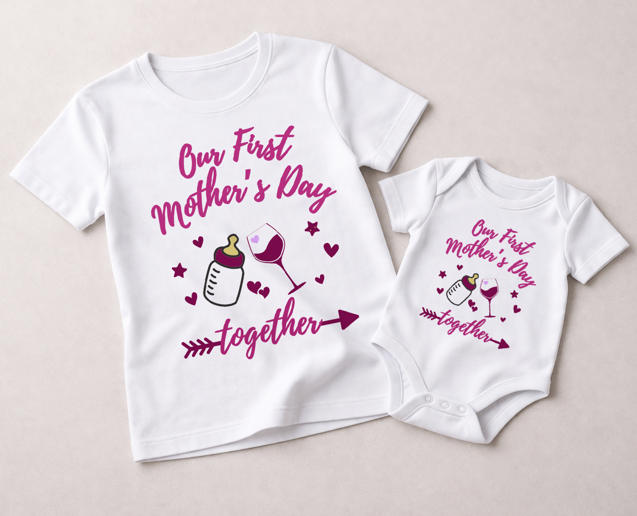First Mother's day with baby combo_white