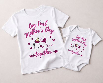 First Mother's day with baby combo_white