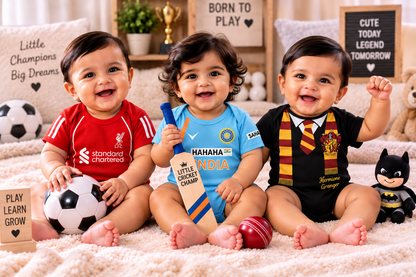 New Born & Baby Clothing | World Champion Baby Trio 3-Piece Baby Bodysuit Combo | Soft Cotton