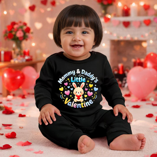 New Born & Baby Clothing |  Mommy & Daddy's Little Valentine | Soft Baby Girl Cotton