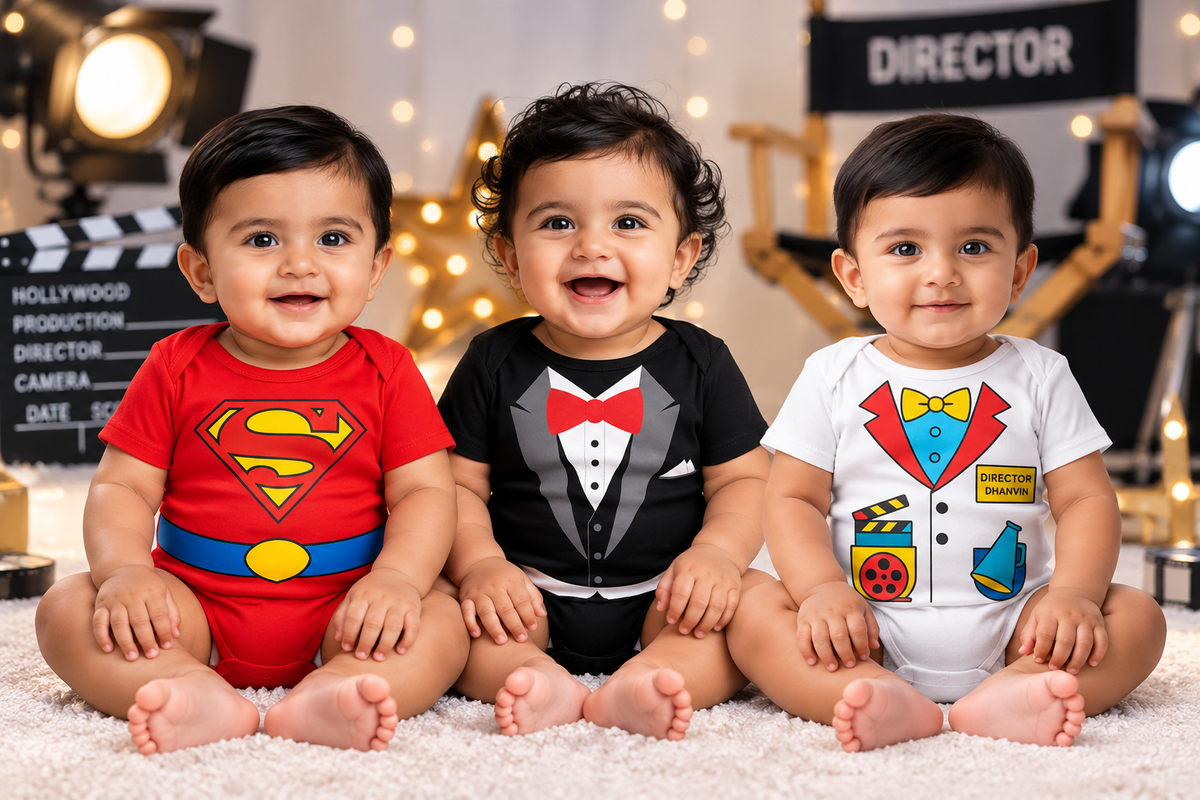 New Born & Baby Clothing | Little Explorer Trio Team 3-Piece Baby Bodysuit Combo | Soft Cotton