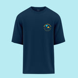 Beach Mode Navy 2 Oversized Fit T-shirt