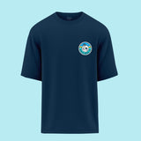 Beach Mode Navy Oversized Fit T-shirt