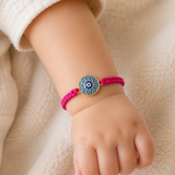 Peacock stone evil eye Bracelet Rakhi